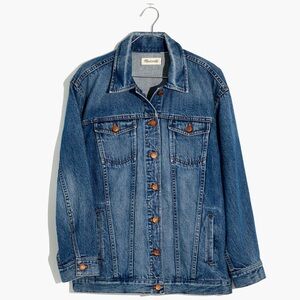 Madewell Oversized Jean Jacket in Wortham Wash